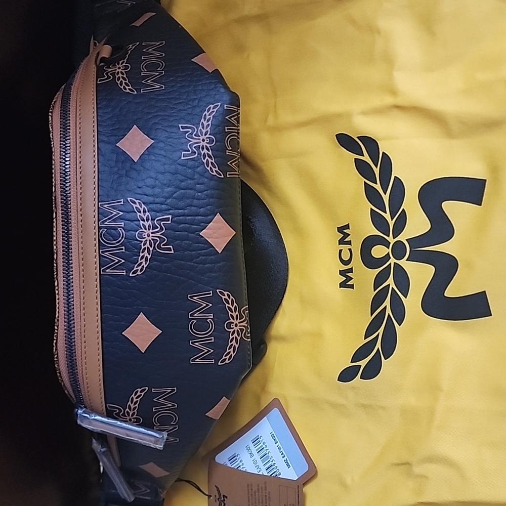 *NWT MCM Fursten Monogram Mix Belt Bag